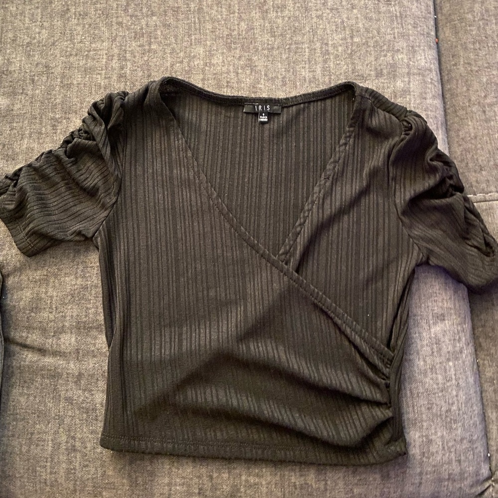 Black crop top